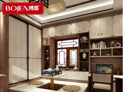 儿童房榻榻米衣柜卧室床柜一体定制 整体阳台飘窗榻榻米全屋定制图1